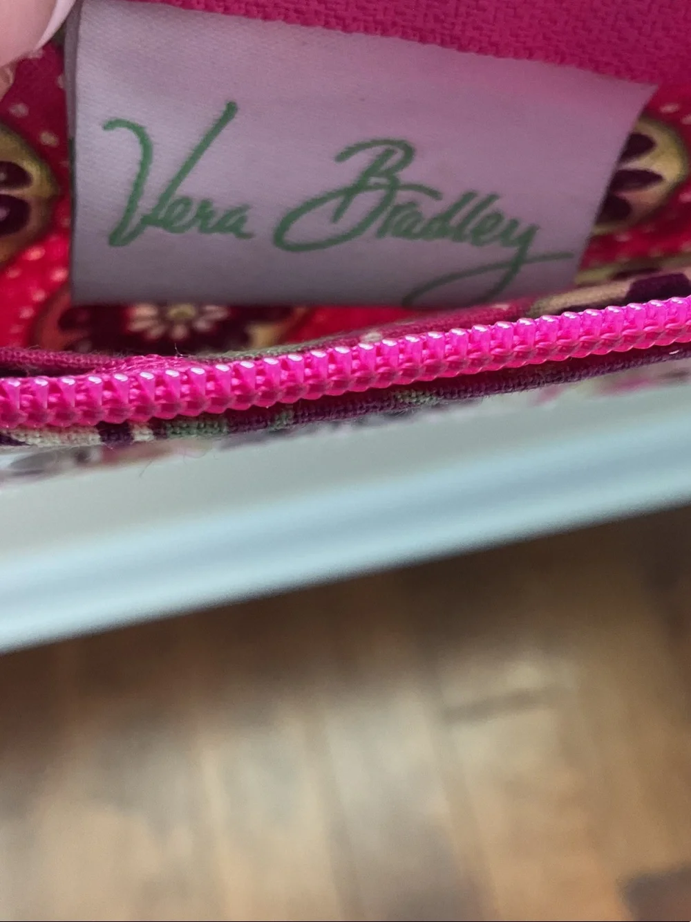 Vera Bradley Pink Multi Floral Card & Key Pouch Duo